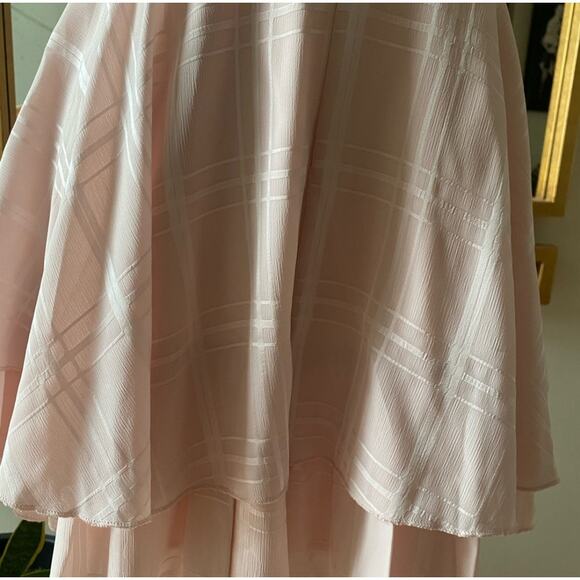 Simplee Blush Pink Tiered Romper Low Back Size S Bohemian Feminine Flirty - Picture 5 of 8